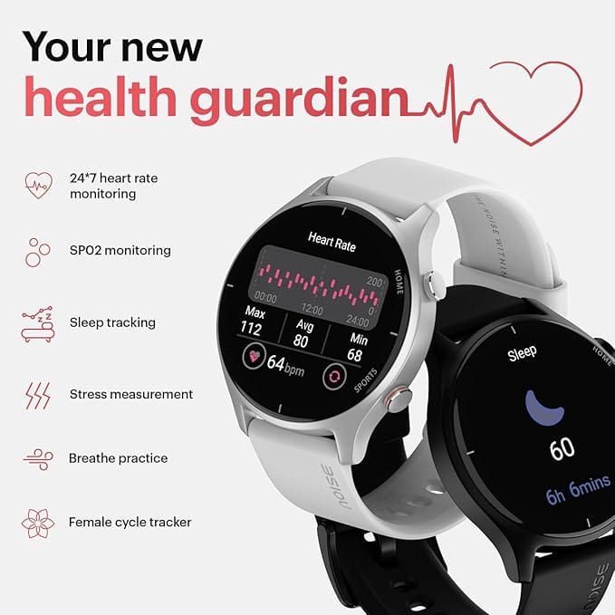 Best Smartwatch for Fitness and Health Noise Twist Round dial Smart Watch