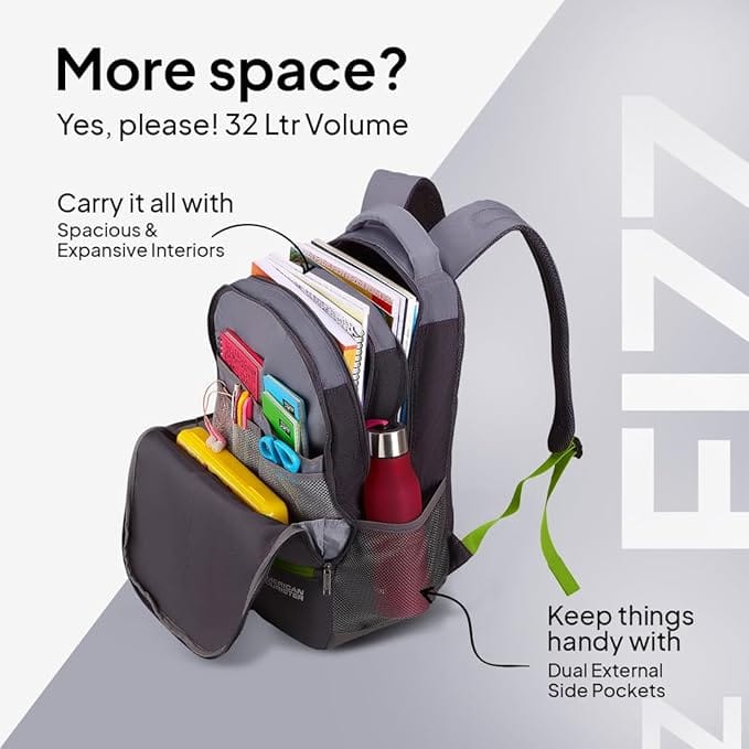 Buy American Tourister Fizz 32L Backpack School bag for travel
