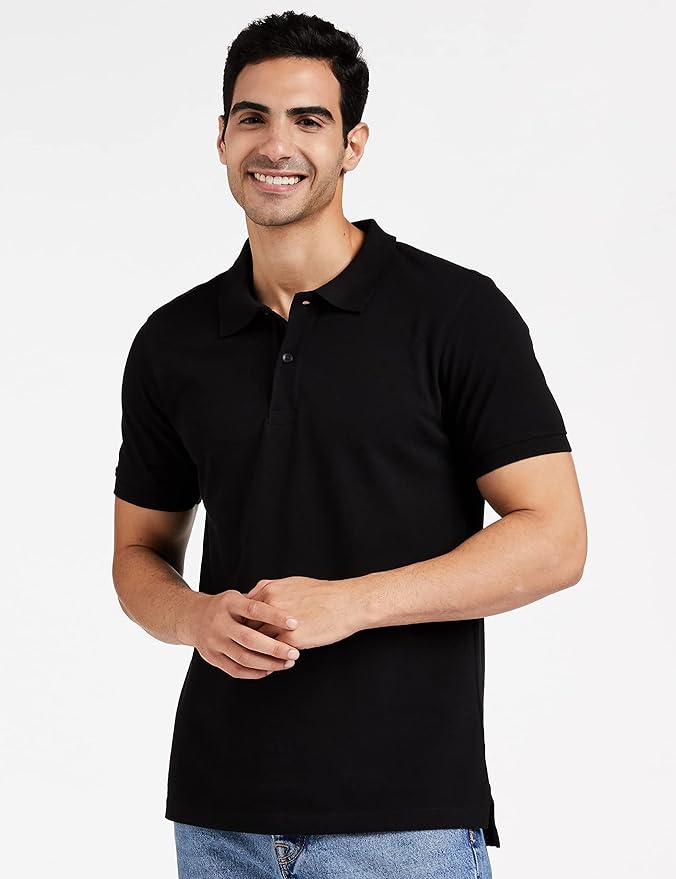 Amazon Brand Stylish mens cotton polo t-shirt