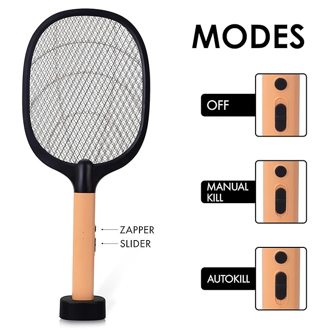 Lightweight Electric mosquito bat WEIRD WOLF 2 in 1 UV Light