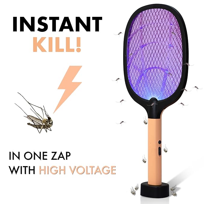 Lightweight Electric mosquito bat WEIRD WOLF 2 in 1 UV Light