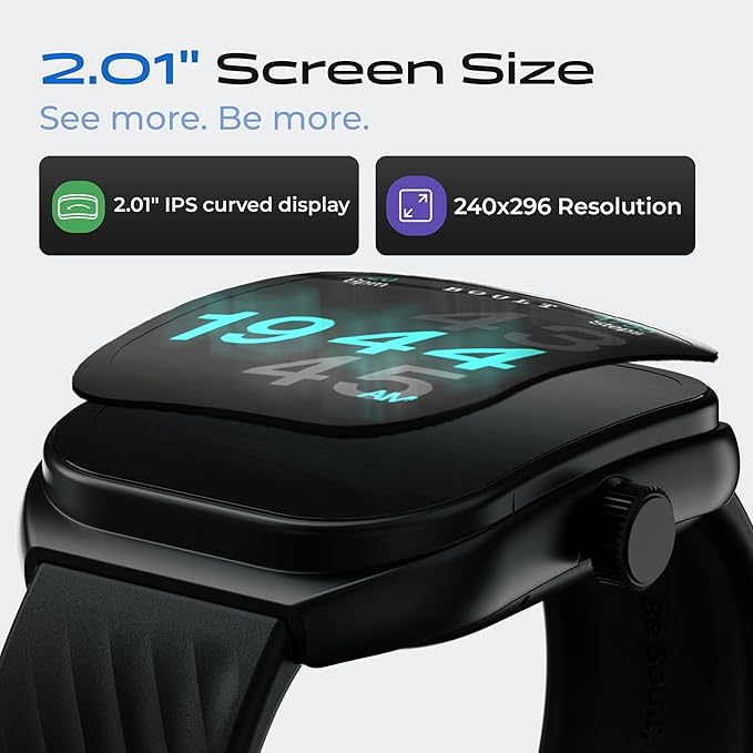 Best budget smartwatch 2025 Boult Trail Smart Watch 3D Curved HD Display