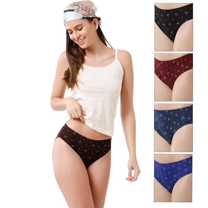 Exclusive Rupa Jon cute printed panties for women Soft And Comfortable Briefs