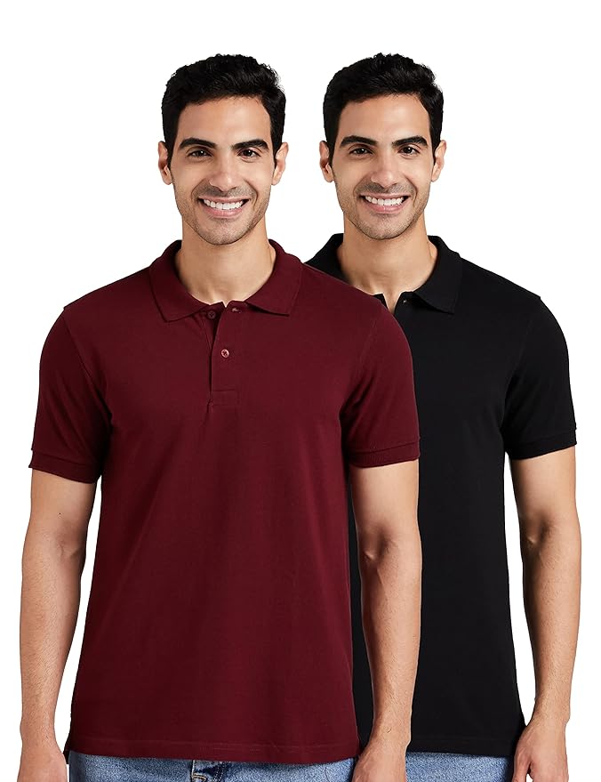 Amazon Brand Stylish mens cotton polo t-shirt