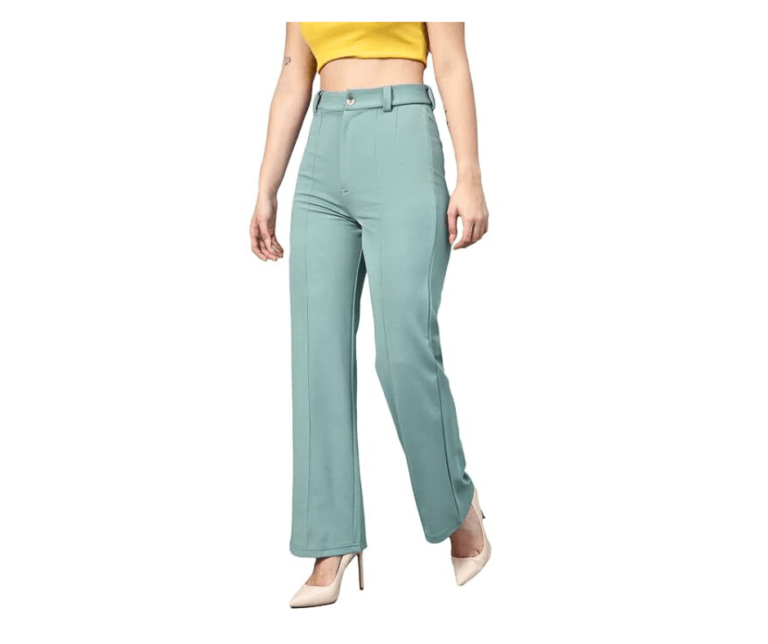 KOTTY Women Straight Fit Stylish Solid Trousers