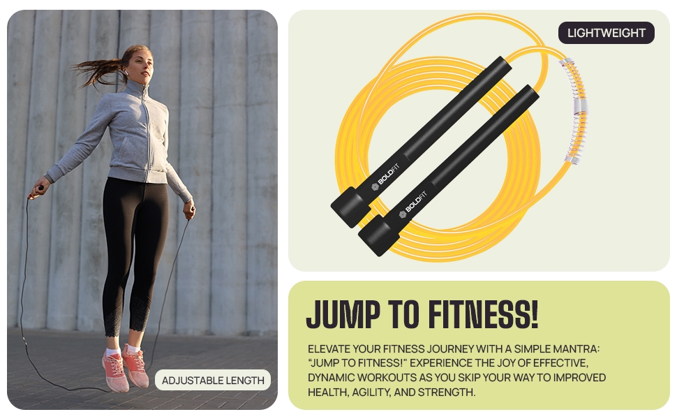 Fitness Boldfit Skipping Jumping Rope With Men and Women 
