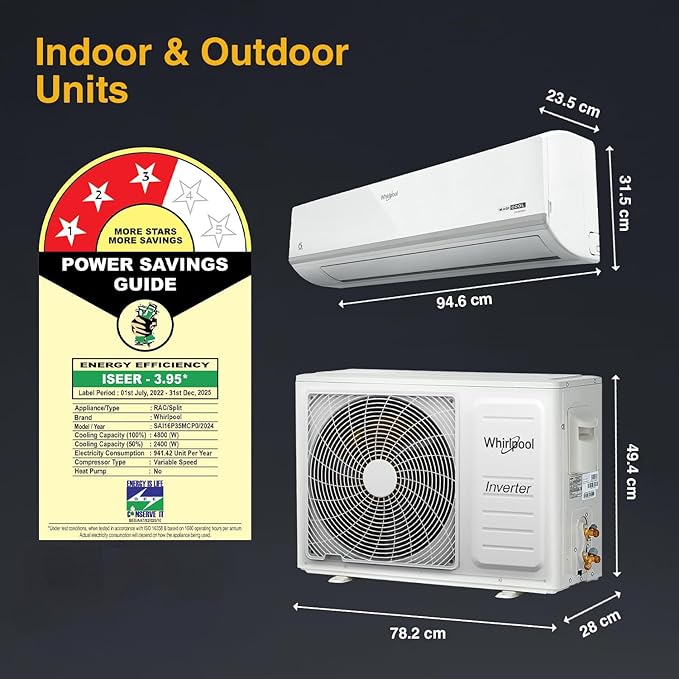 New Whirlpool 1.5 Ton Magicool Inverter Split AC