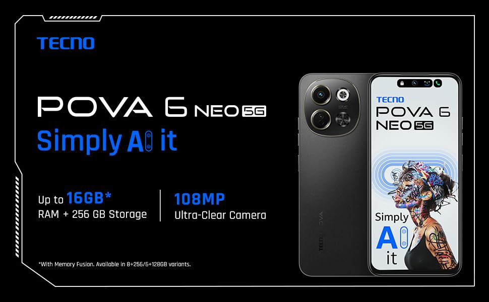 TECNO POVA 6 NEO 5G: Unleash the Power of 5G