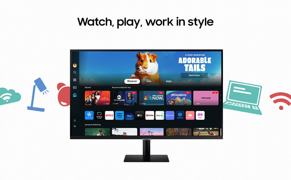 Best Deal Samsung M5 27-Inch FHD Smart Monitor: Perfect for Home Offices