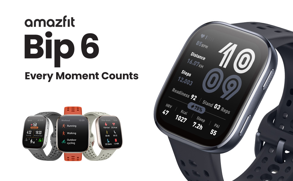 Unlock: Powerful Fitness Insights Amazfit Bip 6 Smartwatch